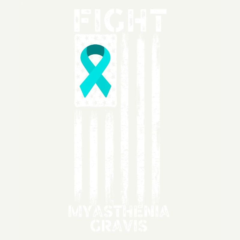 Myasthénie gravis conscience drapeau américain