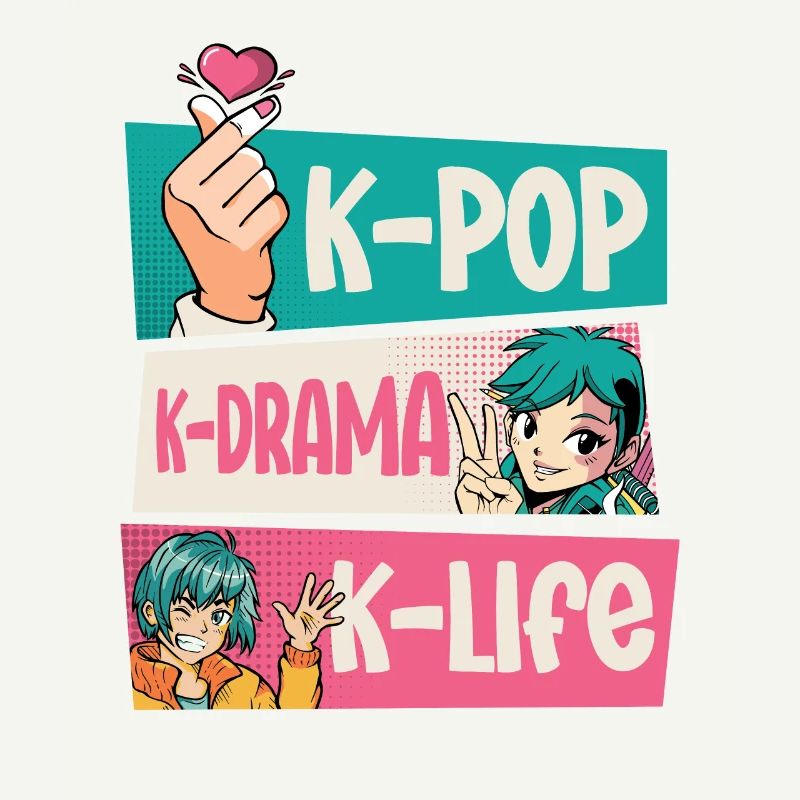 Design pop coréen pour un fan de mode K-Pop