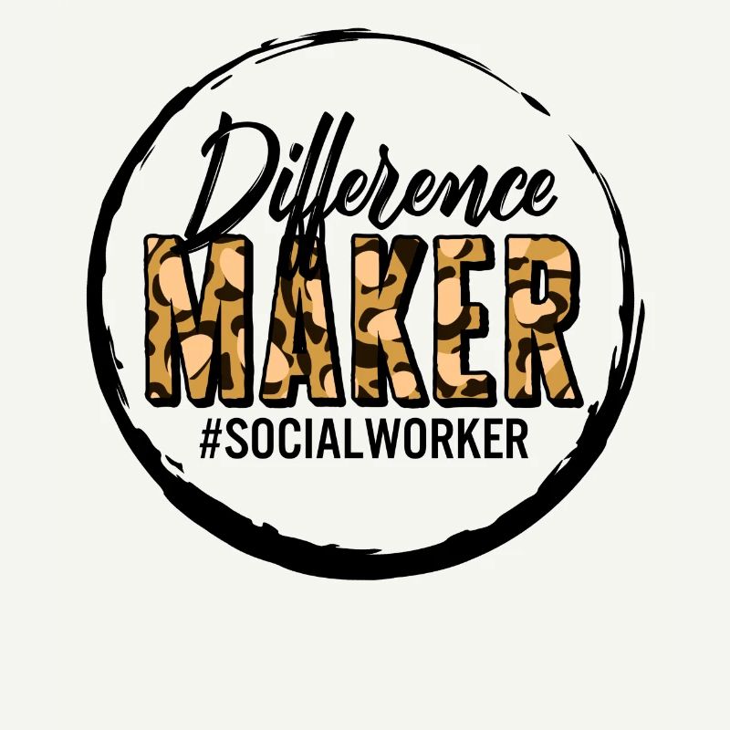Sozialarbeiter Shirt, Difference Maker Leopard