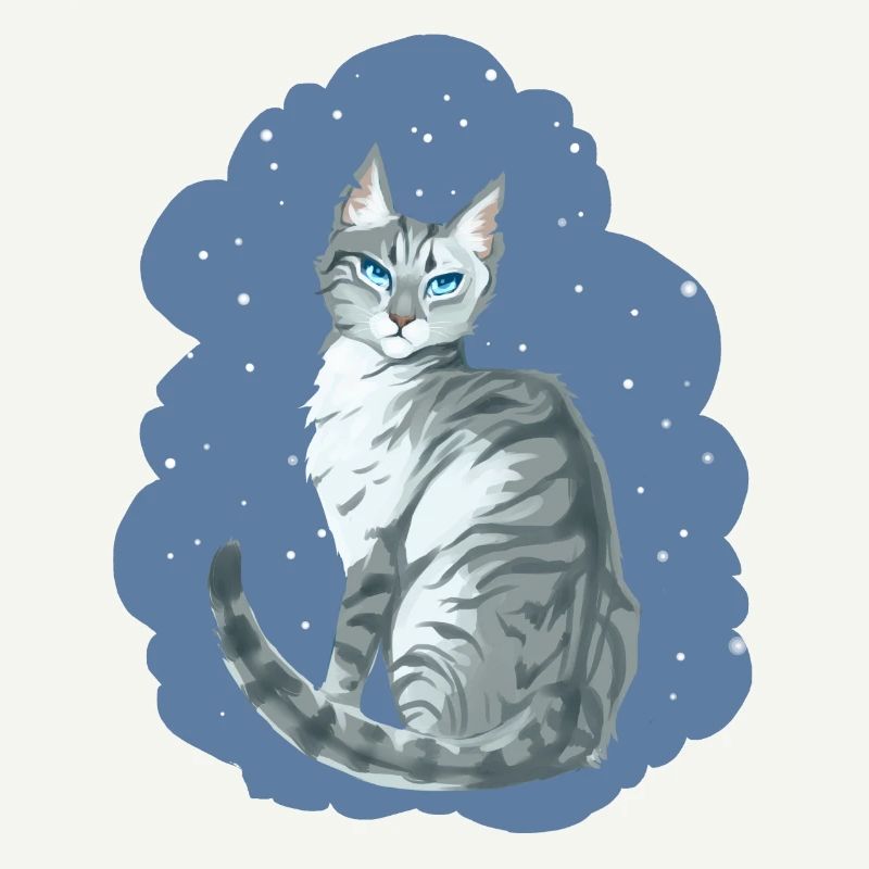 Ivypool Efeusee Graue Katze Schnee Warriors Cat