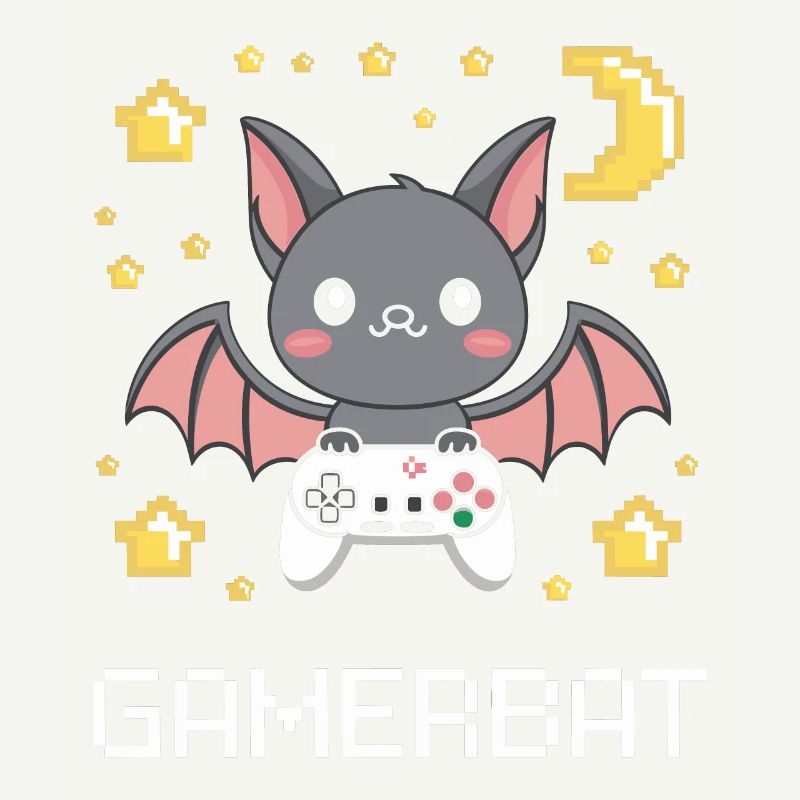 Cute Gaming Bat Gamebat for Bat Lovers