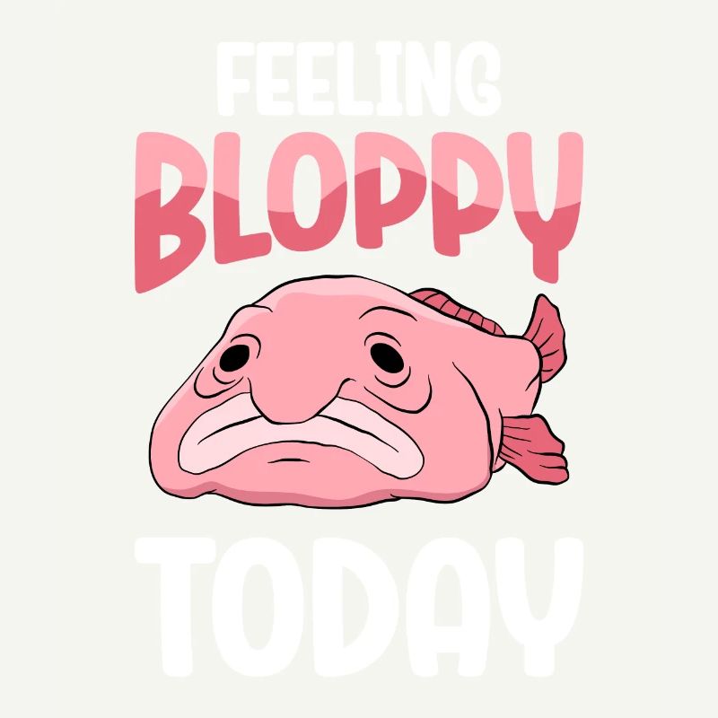 Drôle de poisson Blobfish mignon