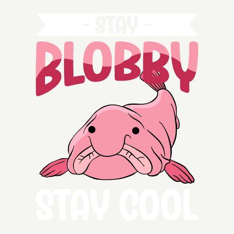 Drôle de poisson Blobfish mignon