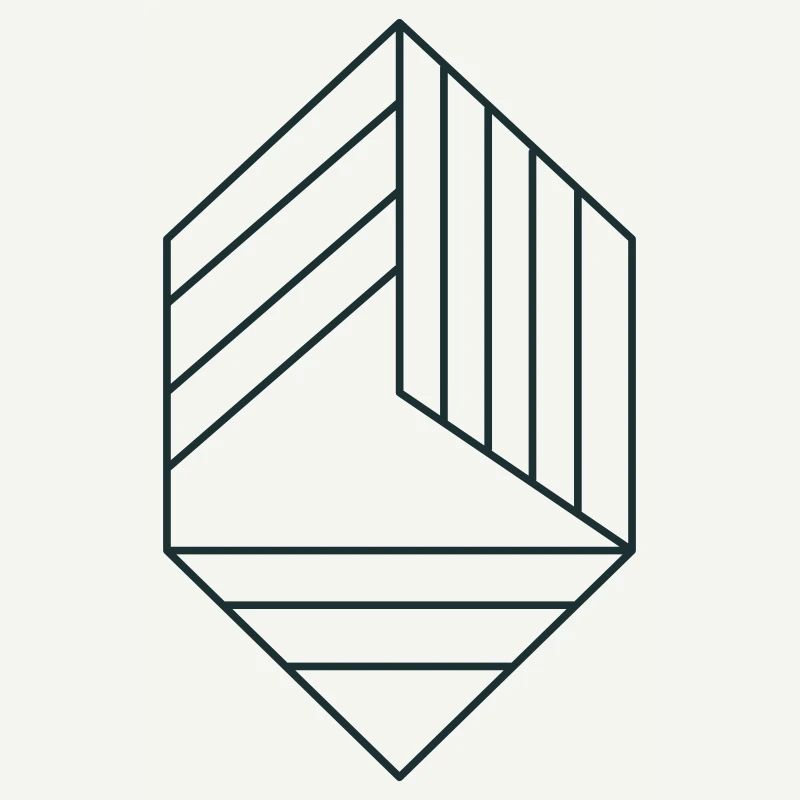 diamant avec lignes