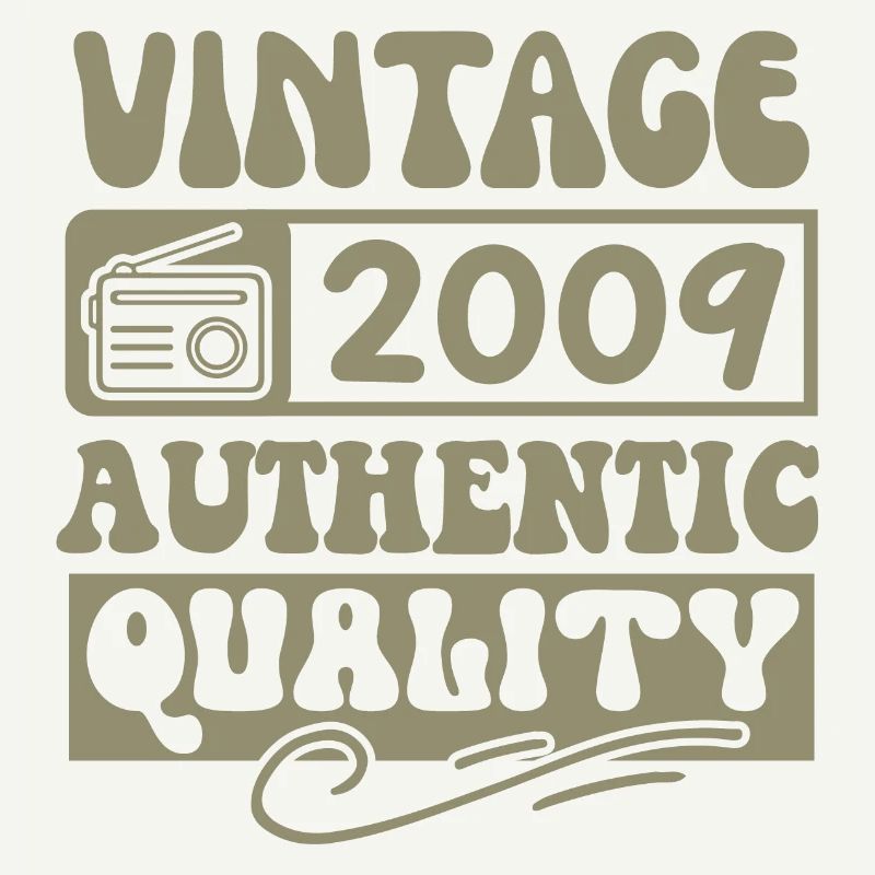 Authentic 2009 Millésime 2009 - Vintage 2009 Rétro