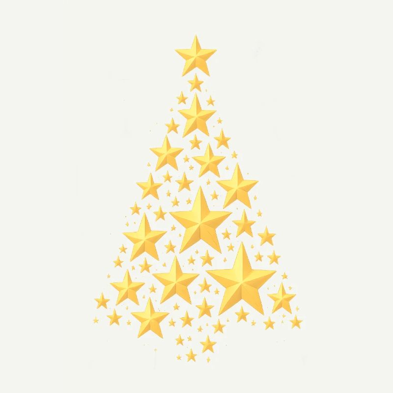 WEIHNACHTSBAUM MIT STERNEN