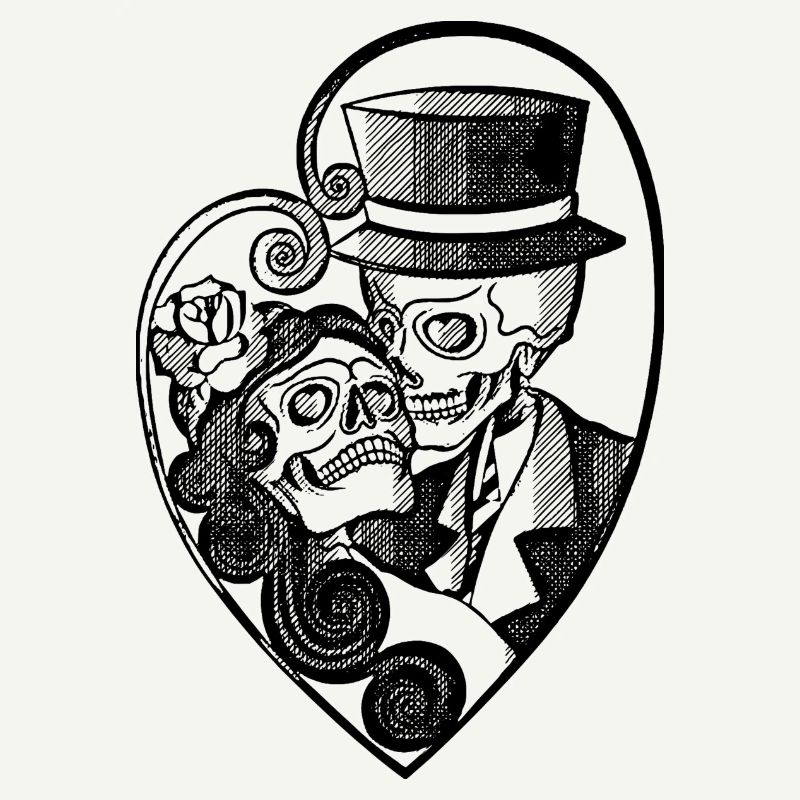 Skull Couple Wedding