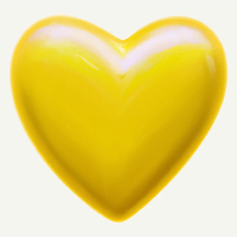 Heart yellow gift idea