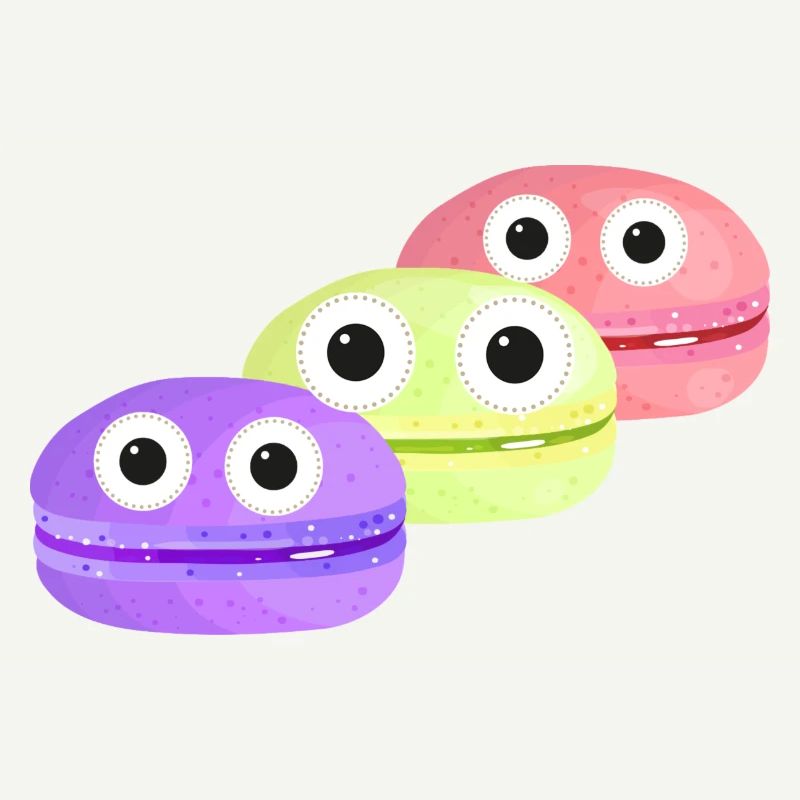 macarons,pastries,biscuits,comic