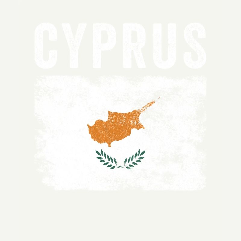 Drapeau chypriote en détresse - Drapeau chypriote