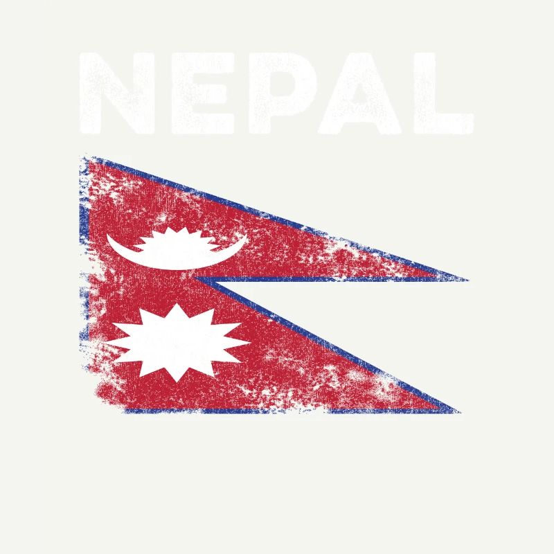 Nepal Flag Distressed - Nepali Flag