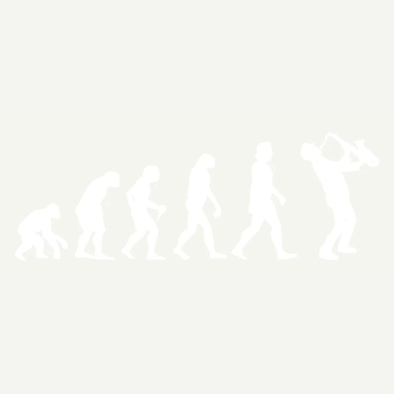 Evolution saxophone musician saxophone gift idea