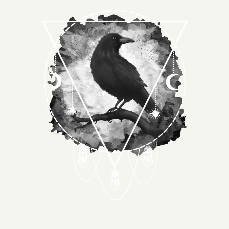 Raven Crow Gothic Occultism