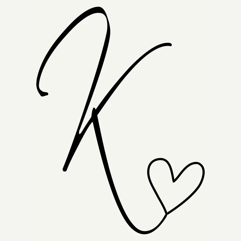 Letter K Letter-K Calligraphy