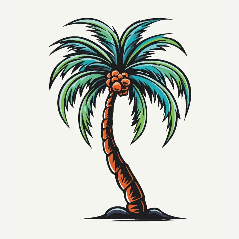 Palm Tree Holiday Icon