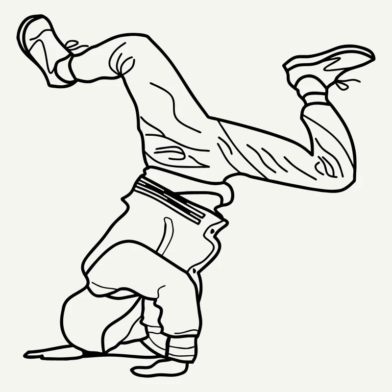 B Boy B-Boy Elbow Freeze noir break dance