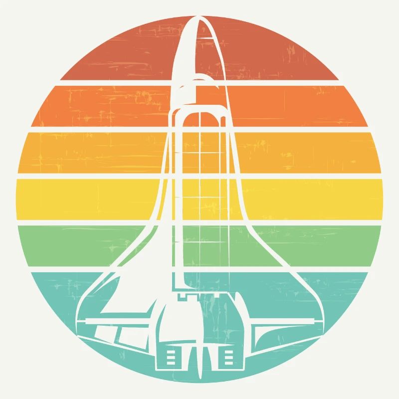 Navette spatiale fusée rétro