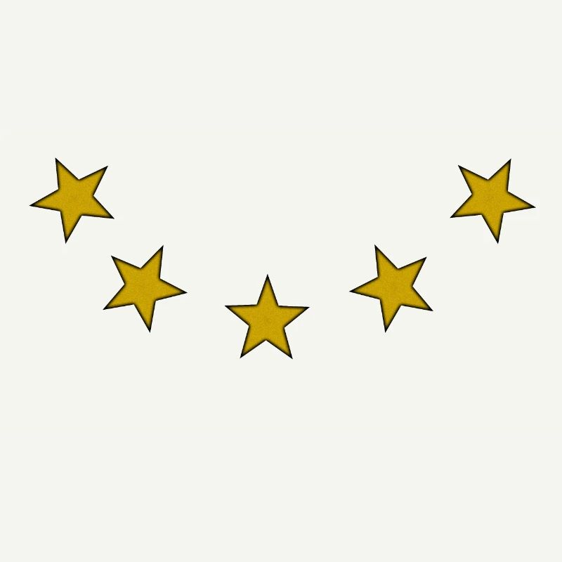 5 étoiles dorées