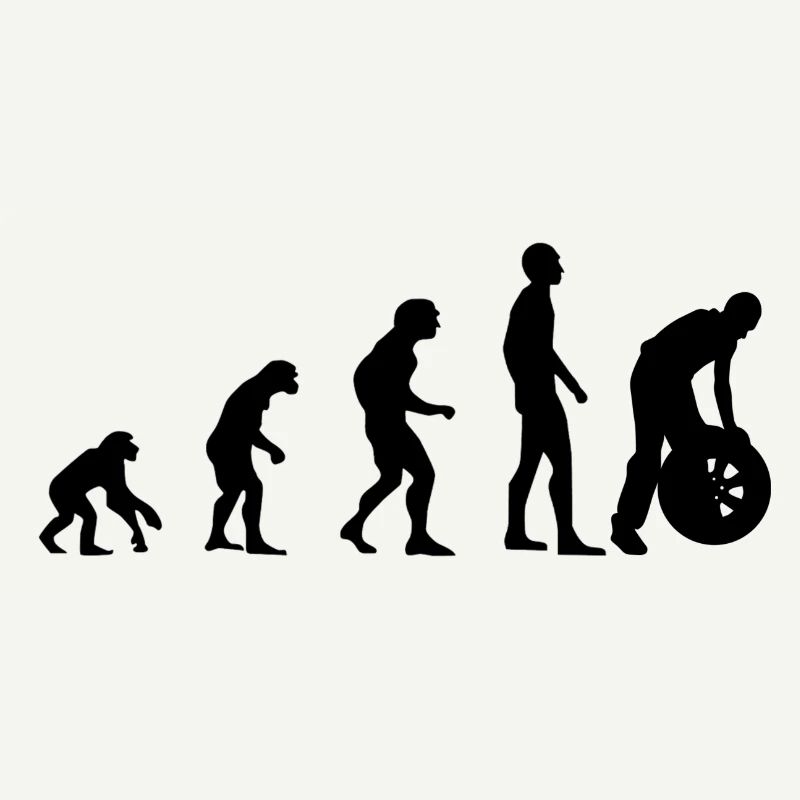 Evolution Mechaniker - KFZ - Auto - Geschenkidee