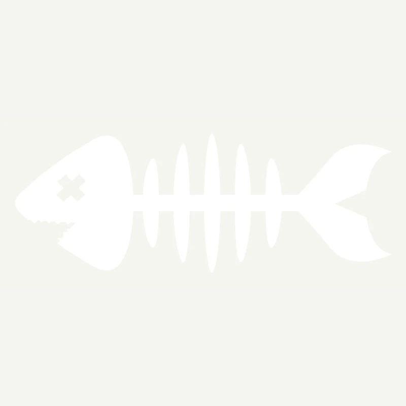 Fisch Symbol Knochen Gräte