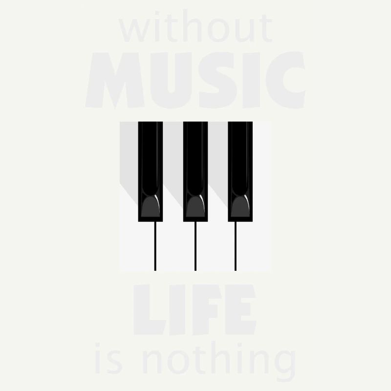 Ohne Musik ist das Leben nichts. Version mit Weiß