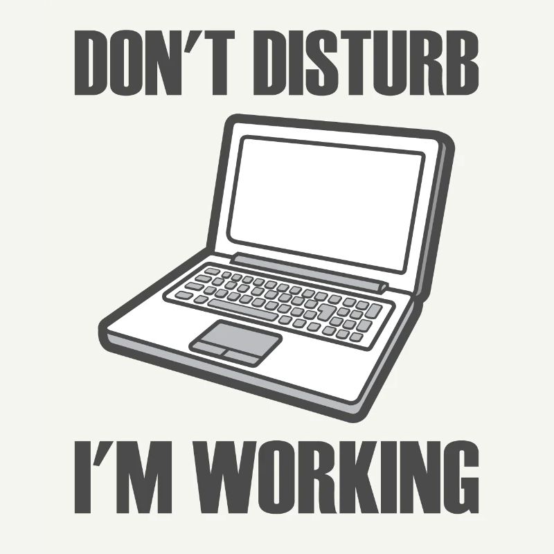Laptop dont disturb in working