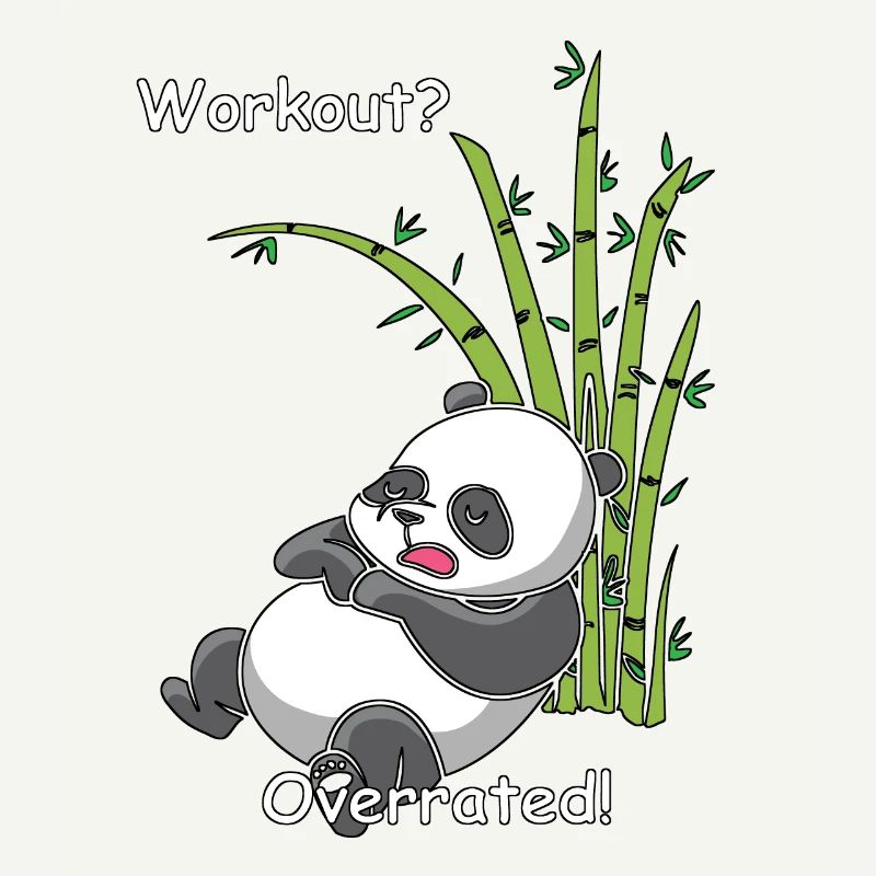 Sleeping panda - workout? Overrated