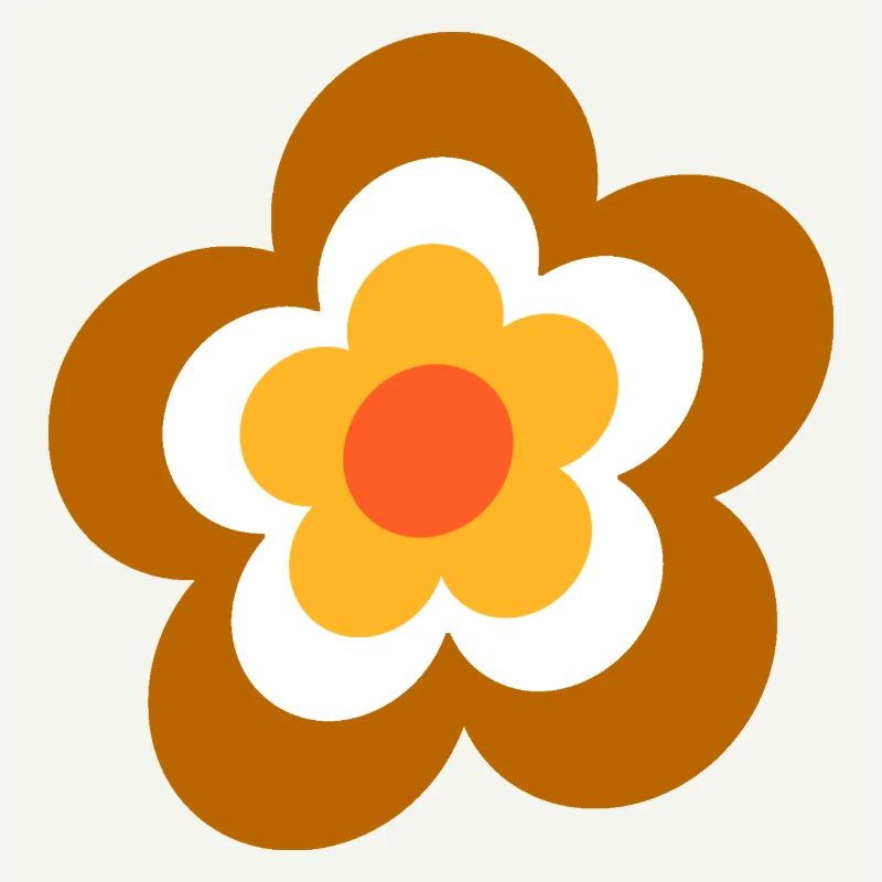 70s Flower Pattern Retro