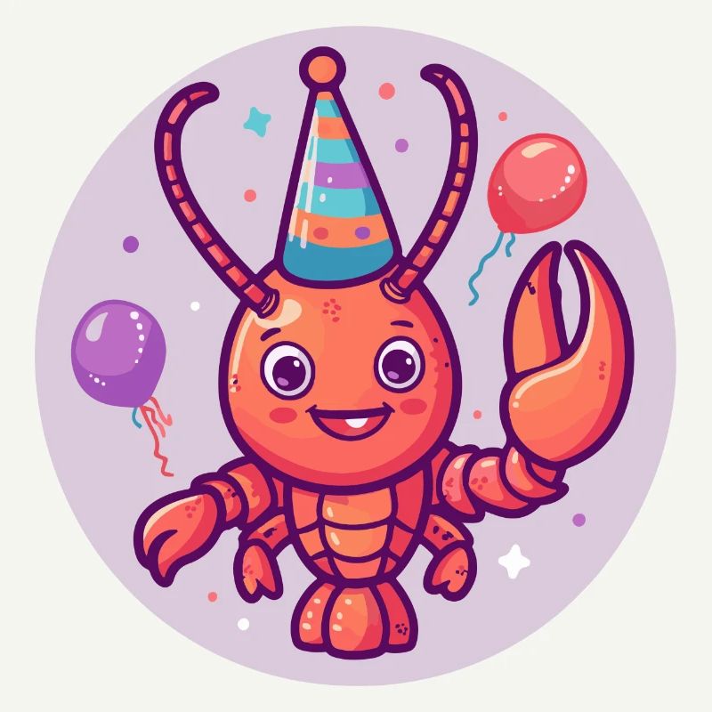 Hummer Krebs Geburtstag Comic