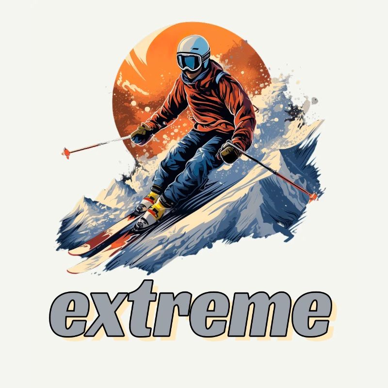 Skifahren Winterspaß