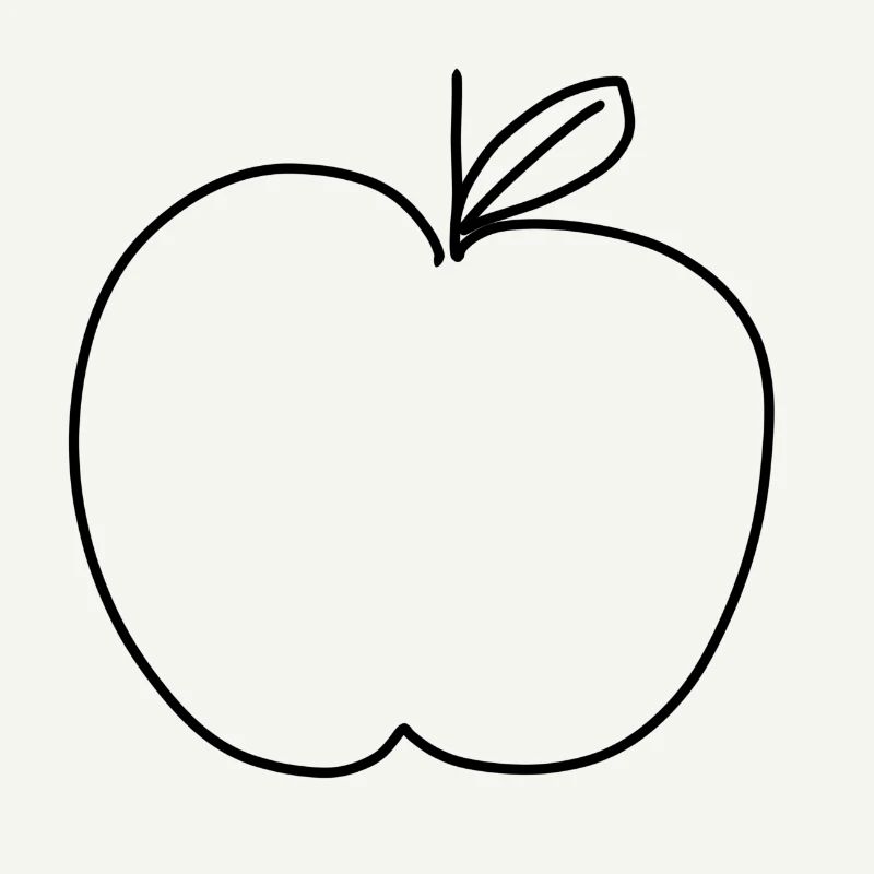 Forme du symbole de la pomme