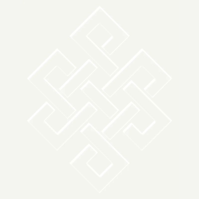 Nœud éternel symbole du bonheur bouddhique