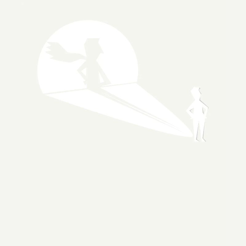 Shadow Figure Superhero Projection