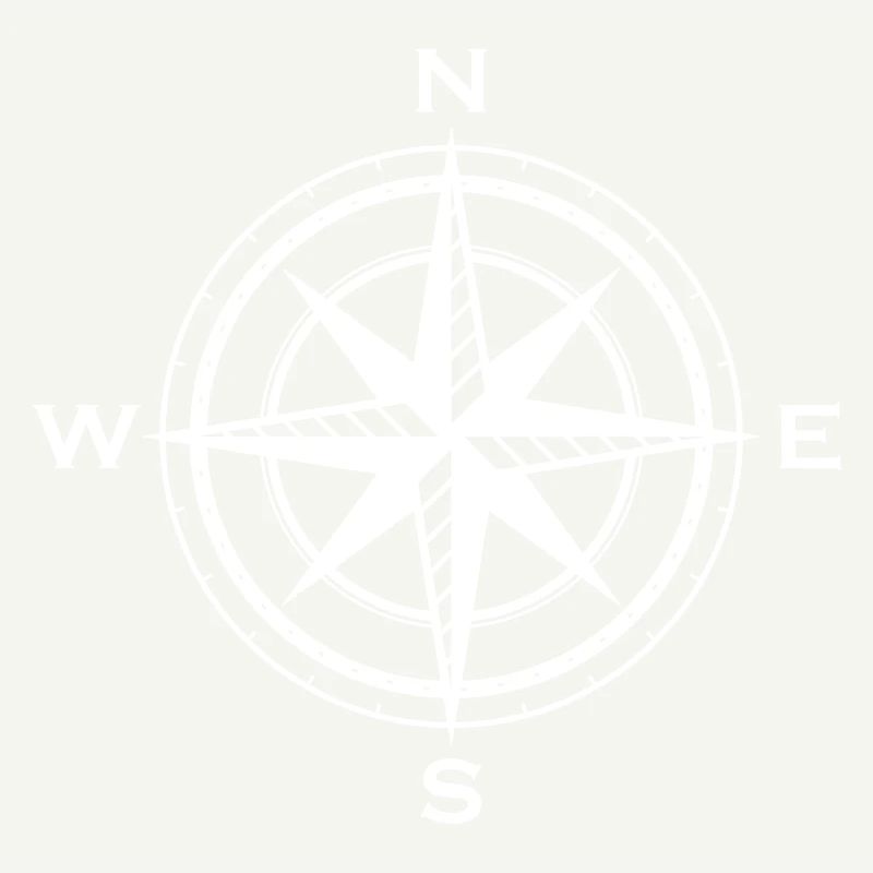 Compass symbol wind rose cardinal direction