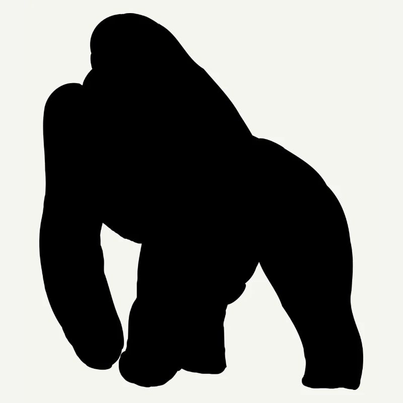 Silhouette de gorille