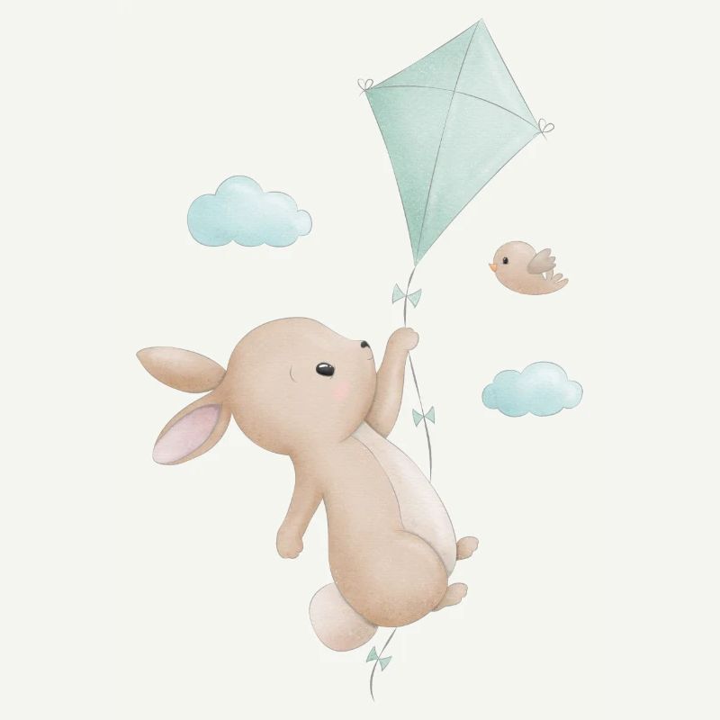 Hase mit Drachen