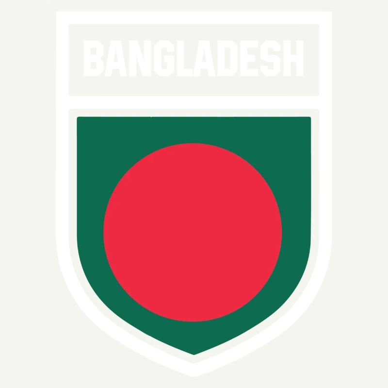 Bangladesch - Nationalfahne im Wappen