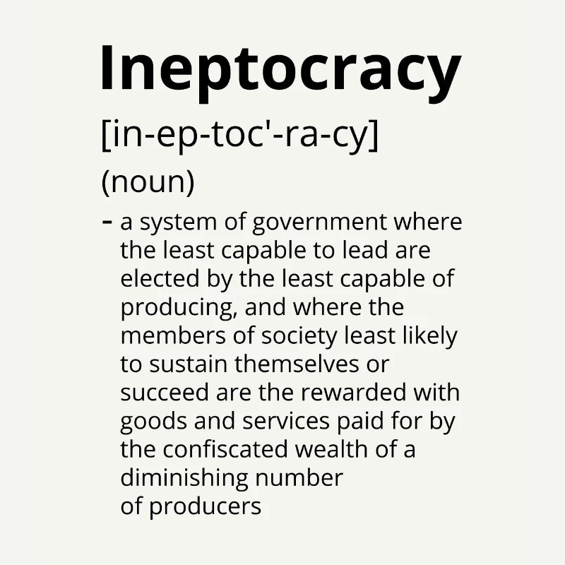 Ineptocracy Definition Description