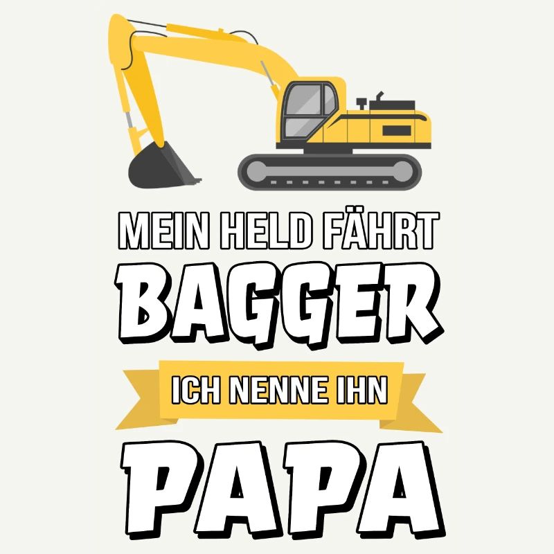 Bagger Baggerfahrer Bauarbeiter Papa Geschenk