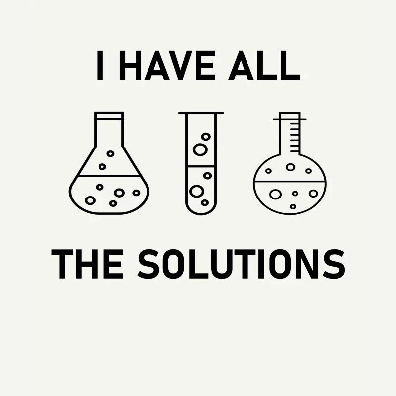 Chimiste Gift Science Nerd Solutions Labor Lab