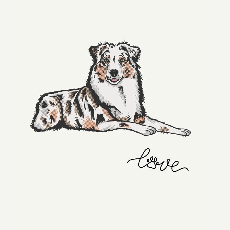 Australian Shepherd Hund Aussie Hundemama