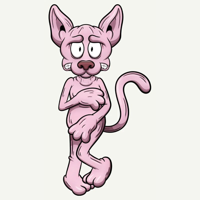 Nackte Sphynx Katze
