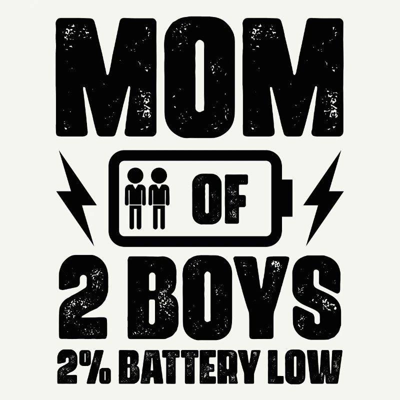 Mama Von Zwei Jungs Mutter Muttertag