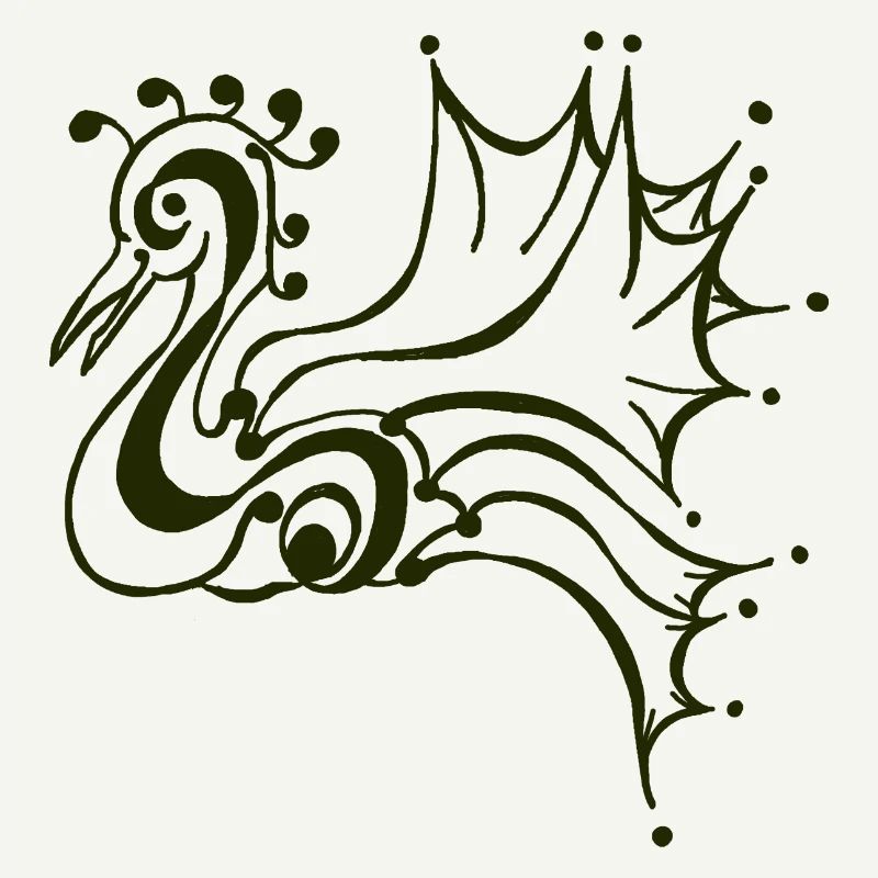 der ruhende Phönix schwarz