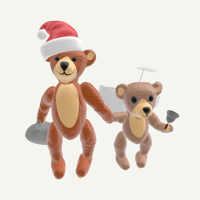 Ours de Noël 3D