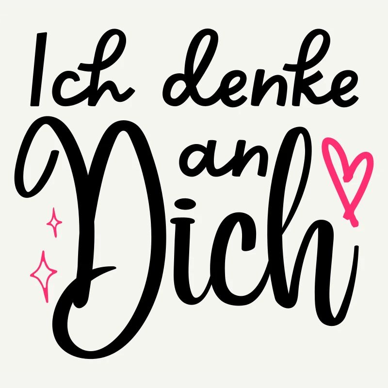"Ich denke an Dich" Motiv,Valentinstagsgeschenk