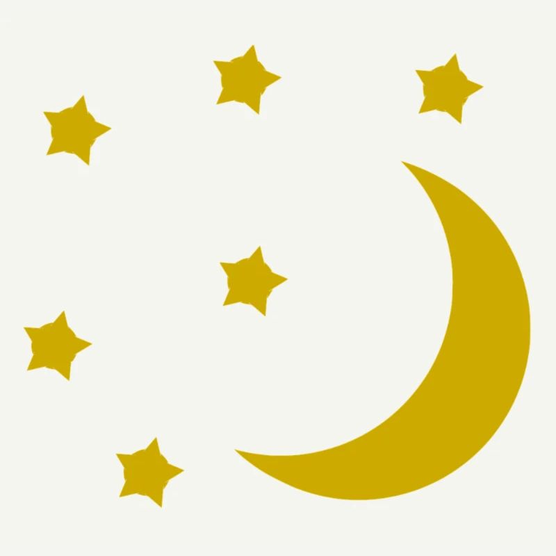 Lune et étoiles