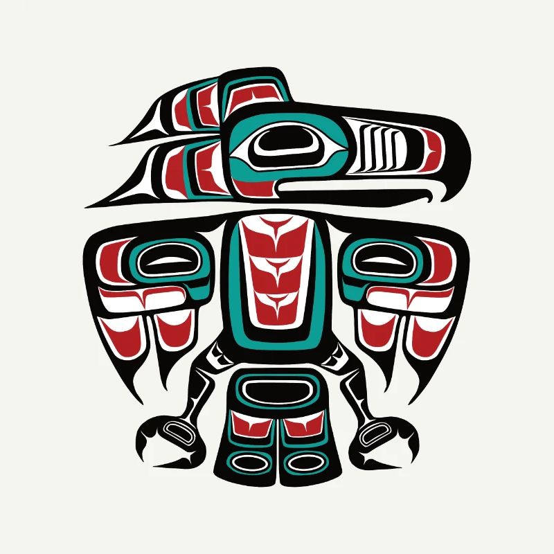 Haida Tlingit Native Rabe Donnervogel