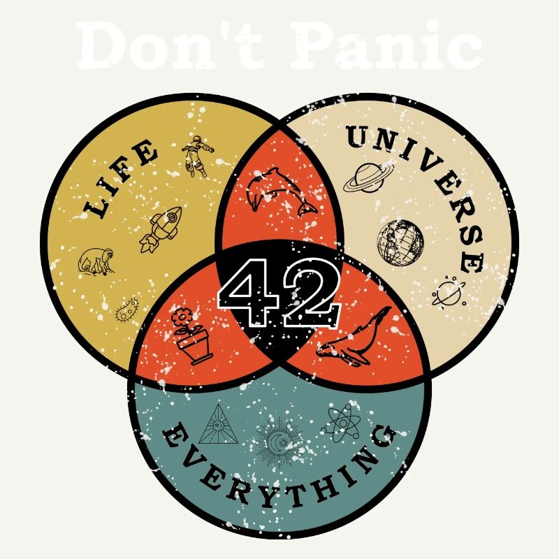 Don't Panic 42 Answer Question Life Universe Rest