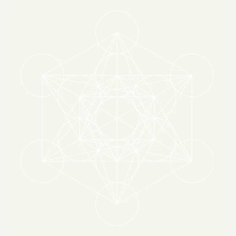 Metatron's Cube White
